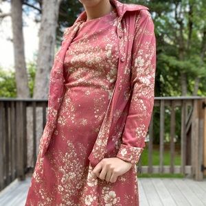 Vintage 60s pink 2 piece set!!